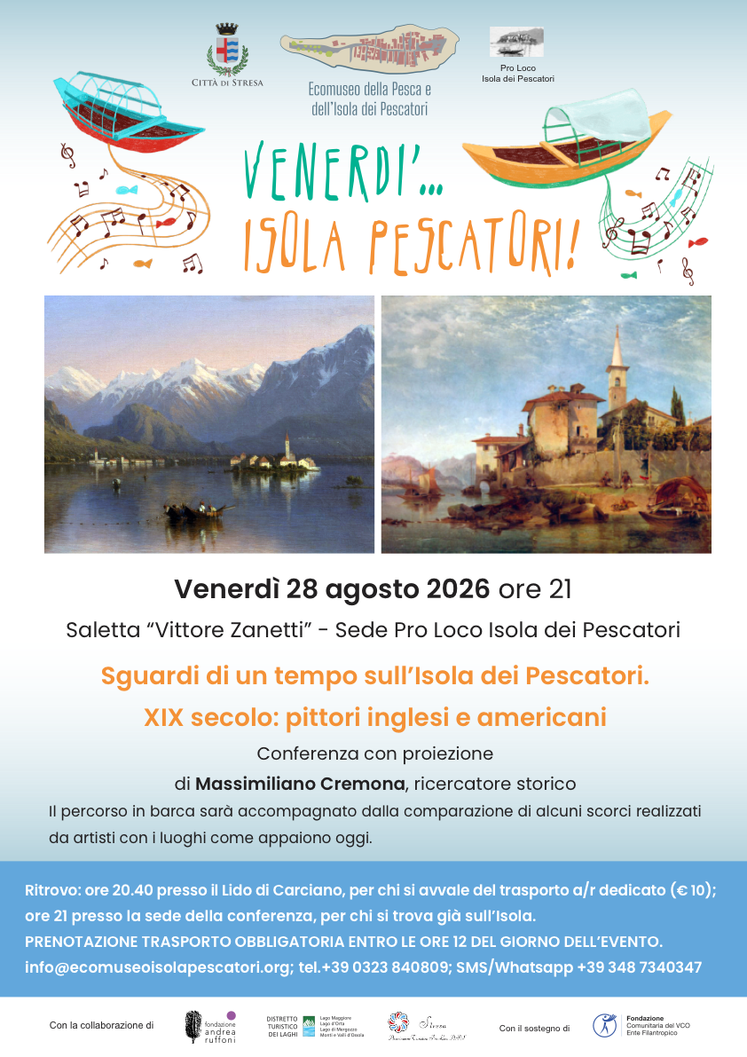 Pittori inglesi e americani "Sguardi di un tempo sull'Isola dei Pescatori"
