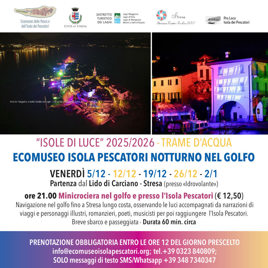 isole di luce 2025/2026 - trame d'acqua